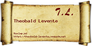 Theobald Levente névjegykártya